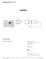Wallmount lavatory faucet