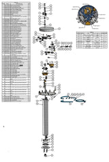 Floormount tub filler with hidden handshower