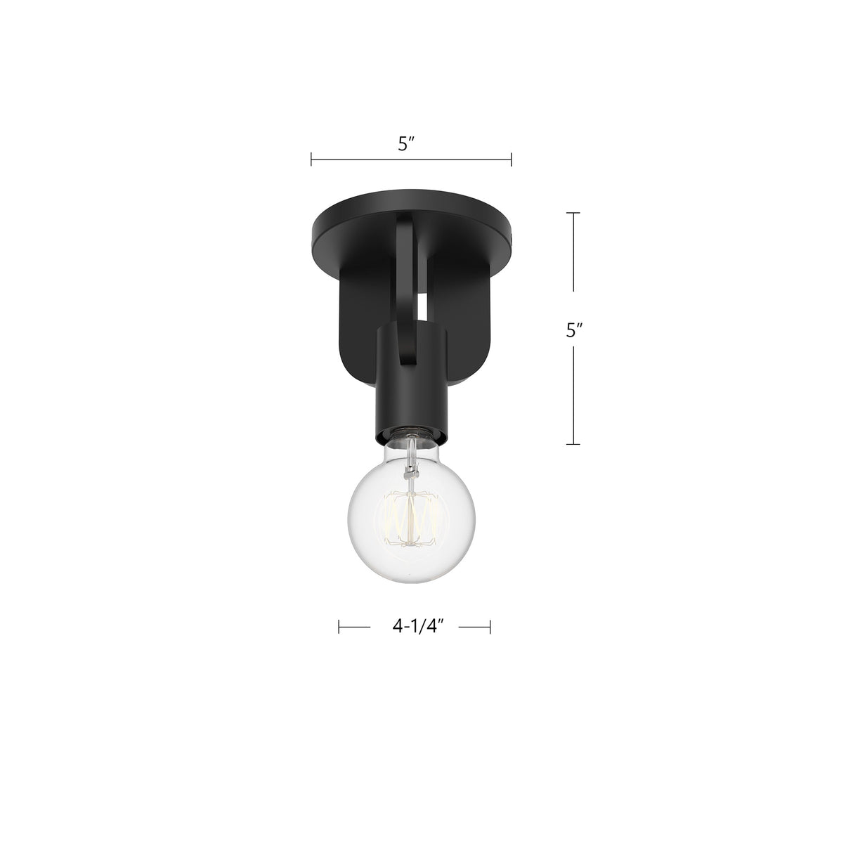 Alora Mood Claire 5-in Semi-Flush Mount