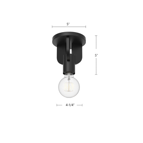 Alora Mood Claire 5-in Semi-Flush Mount