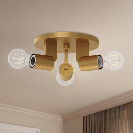 Alora Mood Claire 10-in Semi-Flush Mount