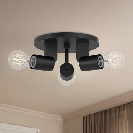 Alora Mood Claire 10-in Semi-Flush Mount