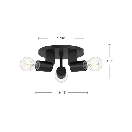 Alora Mood Claire 10-in Semi-Flush Mount