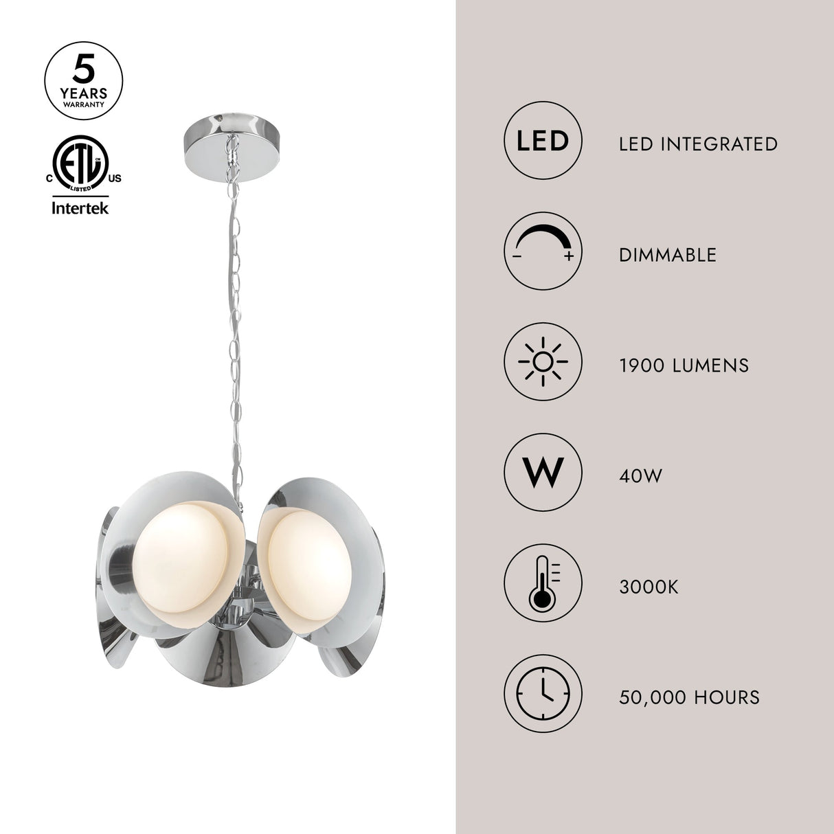 Kuzco Cleo 16-in Chandelier