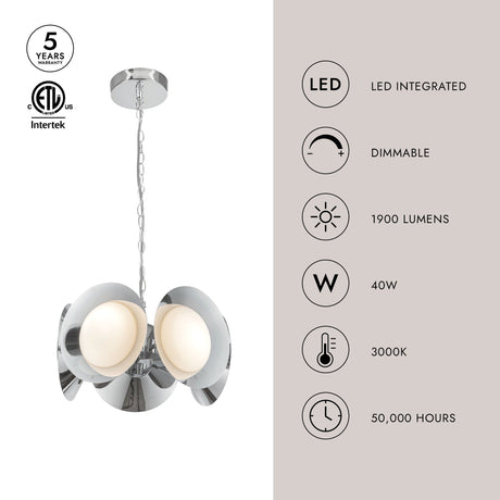 Kuzco Cleo 16-in Chandelier