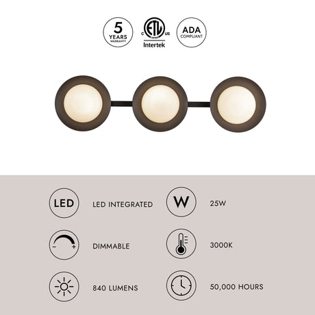 Kuzco Cleo 23-in Vanity Light