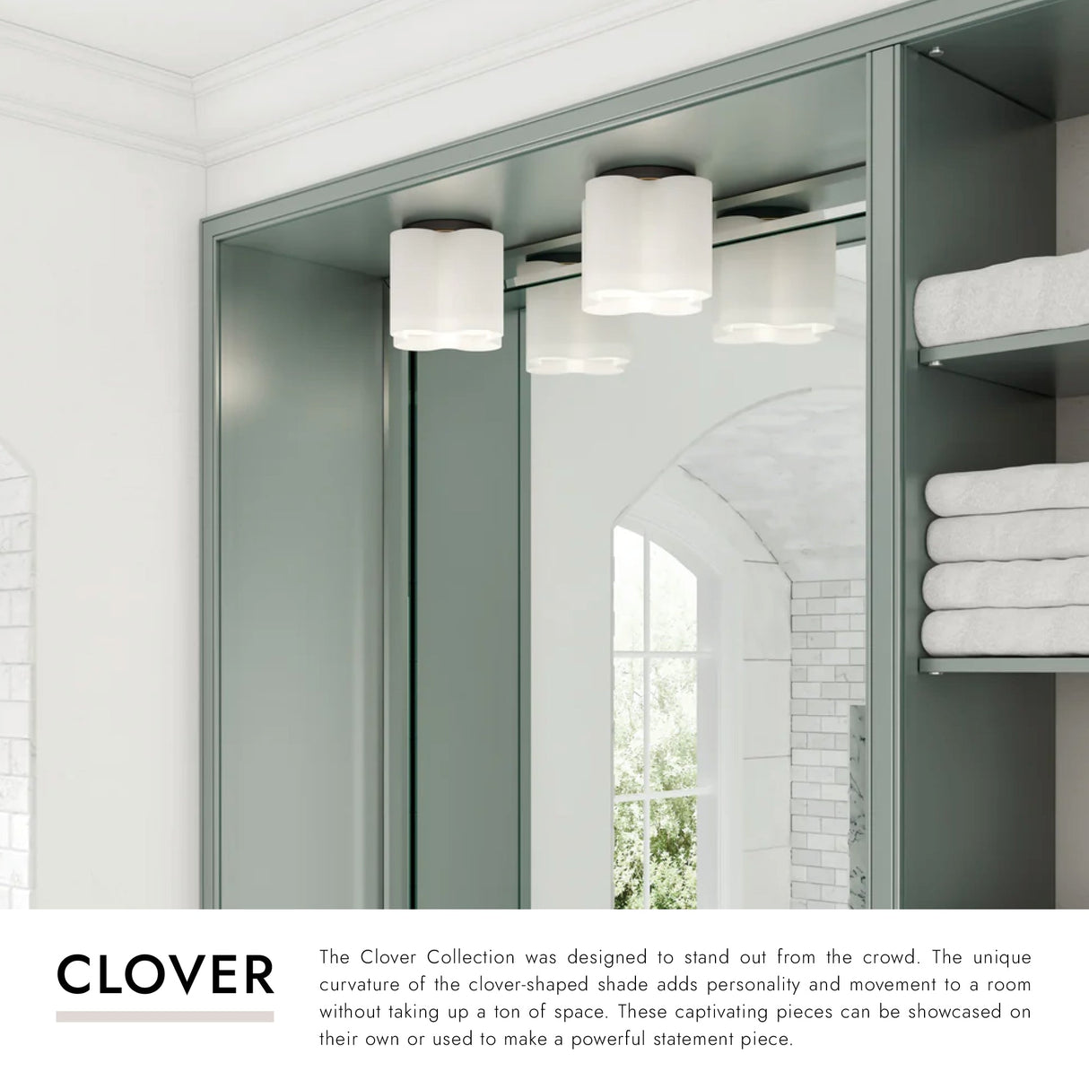 Kuzco Clover 9-in Flush Mount