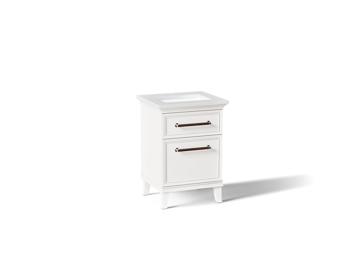 Artifacts™ 24" bathroom vanity cabinet with sink and quartz top