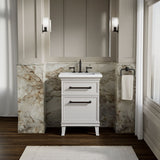 Artifacts™ 24" bathroom vanity cabinet with sink and quartz top