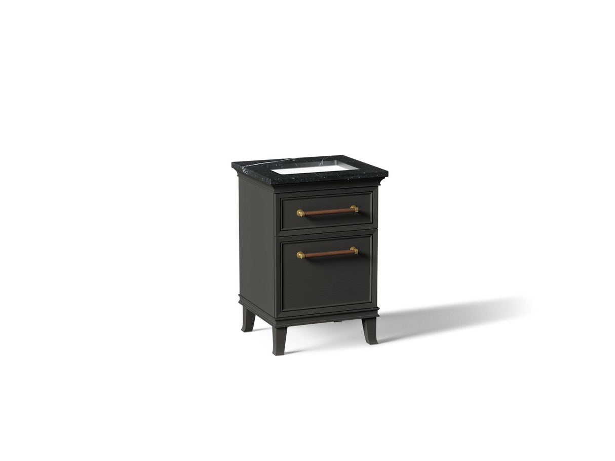Artifacts™ 24" bathroom vanity cabinet with sink and quartz top
