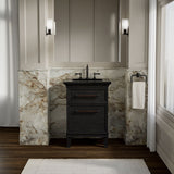 Artifacts™ 24" bathroom vanity cabinet with sink and quartz top