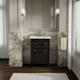 Artifacts™ 24" bathroom vanity cabinet with sink and quartz top