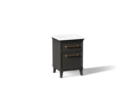 Artifacts™ 24" bathroom vanity cabinet with sink and quartz top