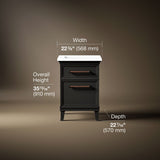 Artifacts™ 24" bathroom vanity cabinet with sink and quartz top