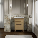 Artifacts™ 24" bathroom vanity cabinet with sink and quartz top