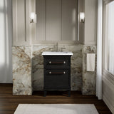 Artifacts™ 24" bathroom vanity cabinet with sink and quartz top