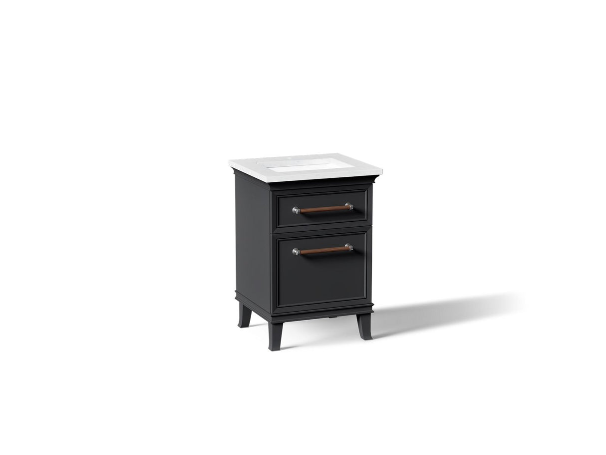 Artifacts™ 24" bathroom vanity cabinet with sink and quartz top