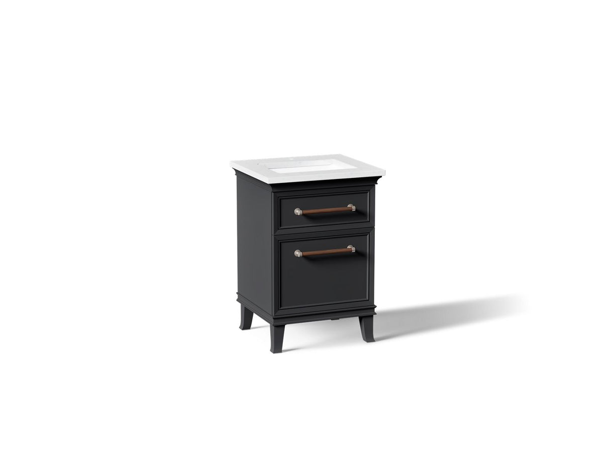 Artifacts™ 24" bathroom vanity cabinet with sink and quartz top