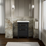 Artifacts™ 24" bathroom vanity cabinet with sink and quartz top