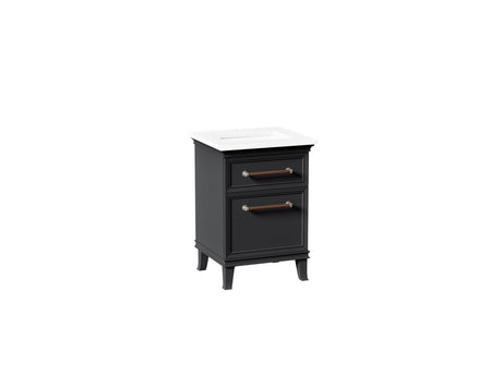 Artifacts™ 24" bathroom vanity cabinet with sink and quartz top