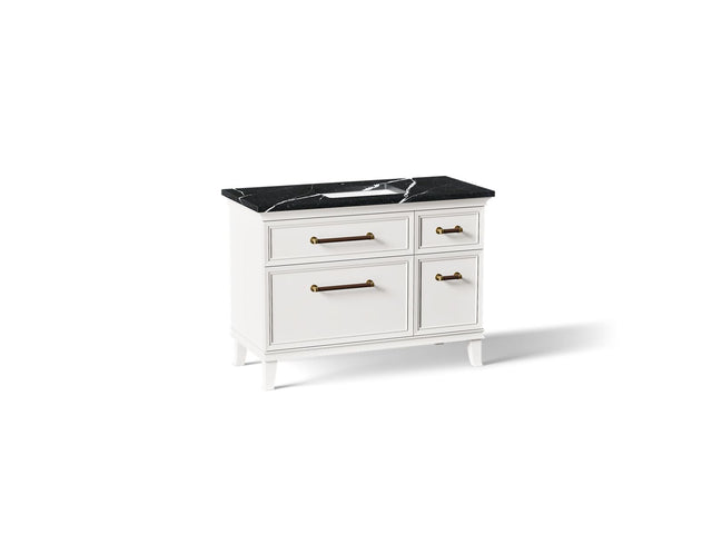 Artifacts™ 48" bathroom vanity cabinet with sink and quartz top