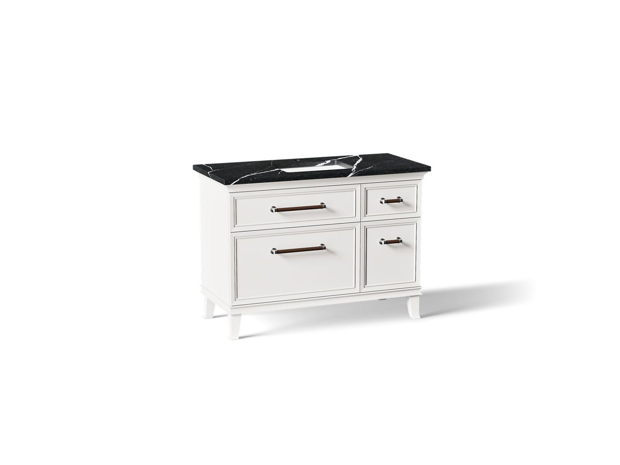 Artifacts™ 48" bathroom vanity cabinet with sink and quartz top