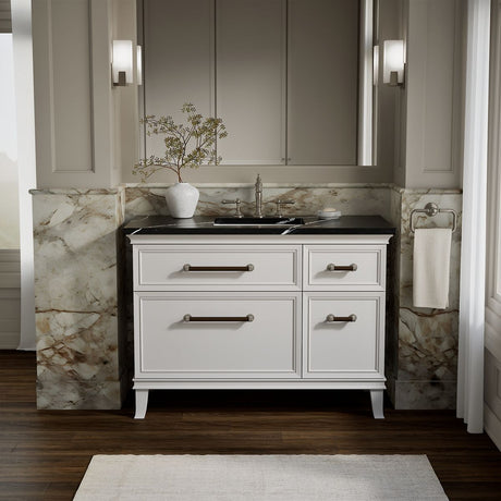 Artifacts™ 48" bathroom vanity cabinet with sink and quartz top