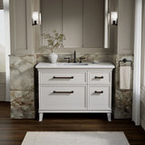 Artifacts™ 48" bathroom vanity cabinet with sink and quartz top