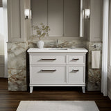 Artifacts™ 48" bathroom vanity cabinet with sink and quartz top