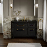 Artifacts™ 48" bathroom vanity cabinet with sink and quartz top