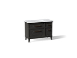 Artifacts™ 48" bathroom vanity cabinet with sink and quartz top