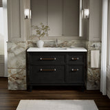 Artifacts™ 48" bathroom vanity cabinet with sink and quartz top