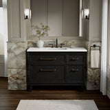 Artifacts™ 48" bathroom vanity cabinet with sink and quartz top