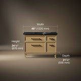 Artifacts™ 48" bathroom vanity cabinet with sink and quartz top