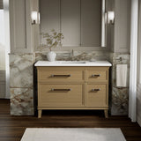 Artifacts™ 48" bathroom vanity cabinet with sink and quartz top