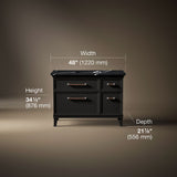 Artifacts™ 48" bathroom vanity cabinet with sink and quartz top