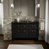 Artifacts™ 48" bathroom vanity cabinet with sink and quartz top
