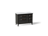 Artifacts™ 48" bathroom vanity cabinet with sink and quartz top