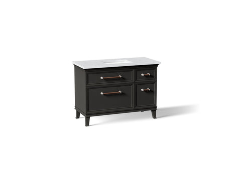 Artifacts™ 48" bathroom vanity cabinet with sink and quartz top