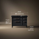 Artifacts™ 48" bathroom vanity cabinet with sink and quartz top