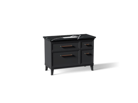 Artifacts™ 48" bathroom vanity cabinet with sink and quartz top