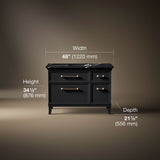 Artifacts™ 48" bathroom vanity cabinet with sink and quartz top