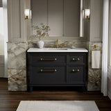 Artifacts™ 48" bathroom vanity cabinet with sink and quartz top