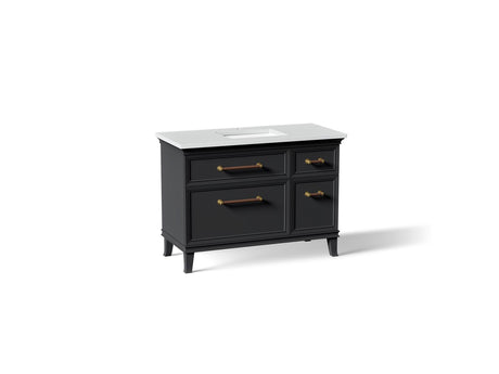 Artifacts™ 48" bathroom vanity cabinet with sink and quartz top
