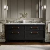 Artifacts™ 72" bathroom vanity cabinet with sinks and quartz top