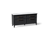 Artifacts™ 72" bathroom vanity cabinet with sinks and quartz top
