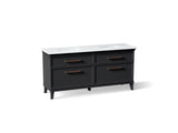Artifacts™ 72" bathroom vanity cabinet with sinks and quartz top