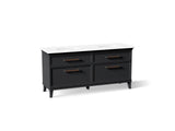 Artifacts™ 72" bathroom vanity cabinet with sinks and quartz top