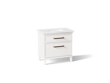 Artifacts™ 36" bathroom vanity cabinet with sink and quartz top