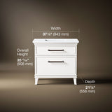 Artifacts™ 36" bathroom vanity cabinet with sink and quartz top